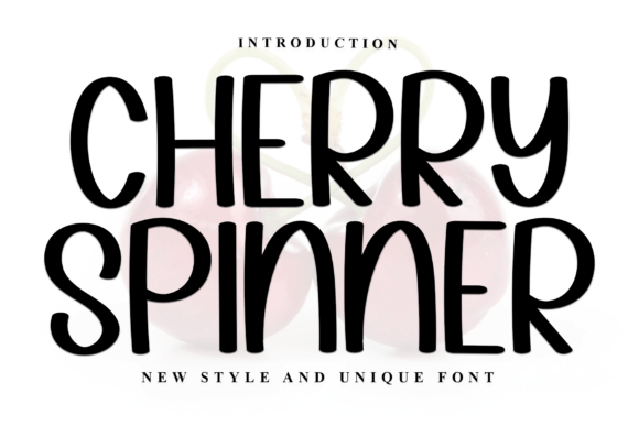 Cherry Spinner Font: A Playful Display Choice for Designers