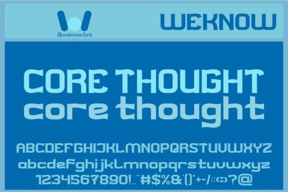 Core Thought: A Sophisticated Display Font for Business Branding