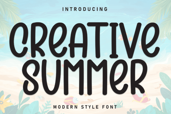 Creative Summer: A Playful Font for Editorial Design