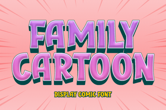 Family Cartoon Font for Creative Branding and Display Needs