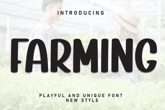 Farming: A Bold Display Font for Impactful Design