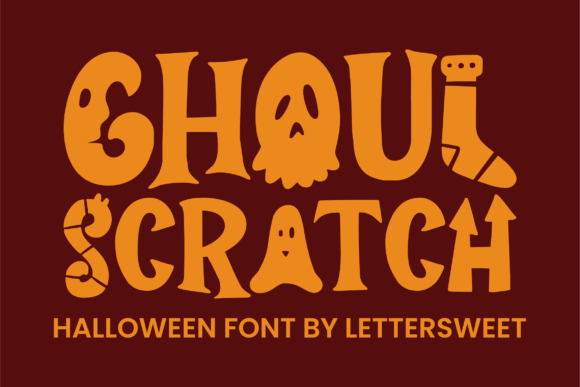 Ghoul Scratch: A Spooky Display Font for Halloween-Themed Projects