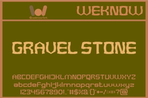 Gravel Stone: A Bold Font for Branding That Stands Out