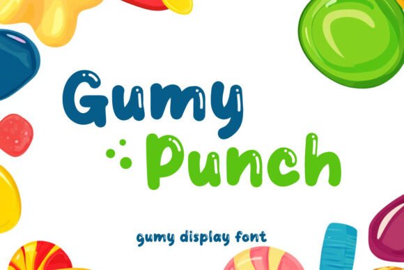 Gumy Punch: A Playful Display Font for Creative Crafters