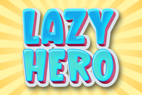 Lazy Hero Font for Bold Handmade Creations