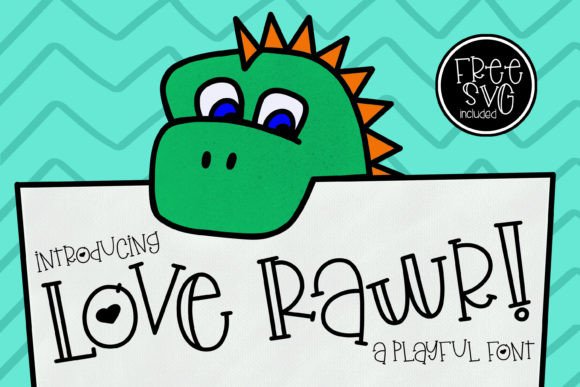 Love Rawr: A Playful Display Font for Creative Projects