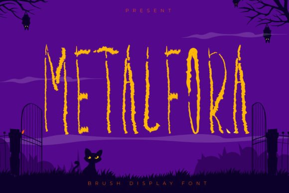 Metalfora Font for Trendy and Playful Craft Projects