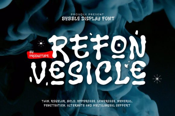 Refon Vesicle: A Bold Display Font for Creative Designers