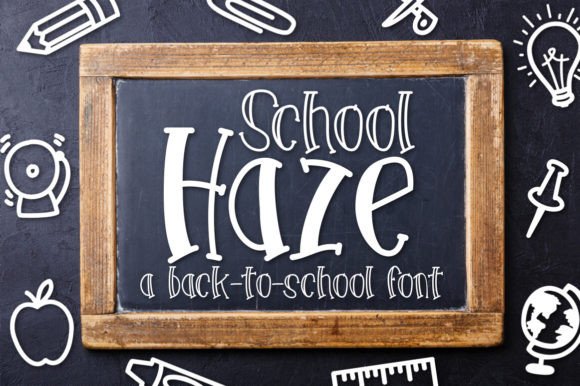 School Haze Font for Whimsical Editorial Design