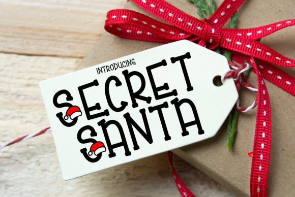 Secret Santa Font for Festive Editorial Design