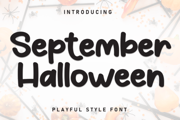 September Halloween Font: A Spooky Typographic Delight for Crafters and Designers