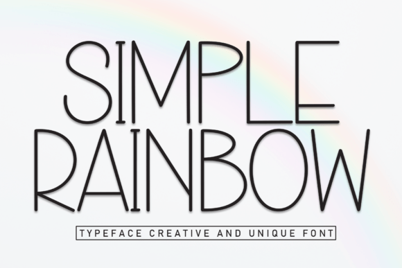 Simple Rainbow: A Modern Display Font for Creative Projects
