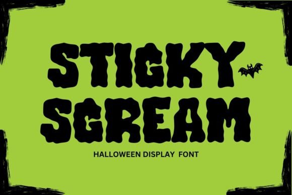 Sticky Scream: A Halloween Font for Bold Web Design