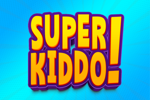 Super Kiddo: A Playful Display Font for Creative Makers