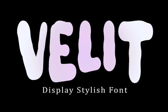 Velit: A Bold Display Font for Creative Crafters and Product Designers