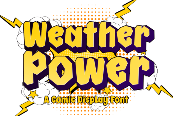 Weather Power: A Bold Typeface for Editorial Design